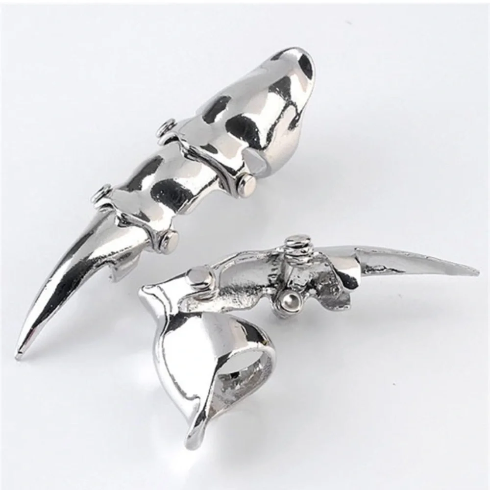 Men's Punk Silvery Armour Knuckle Ring